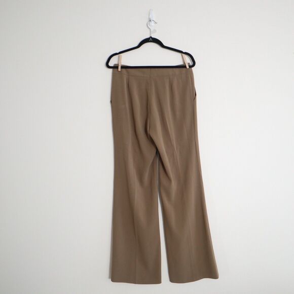 Escada Size 36 US S Talisa Trouser 'Antique Gold' Tan Wide Leg Pants - Picture 7 of 10